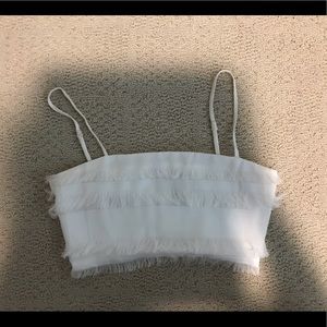 Princess Polly fringe crop top